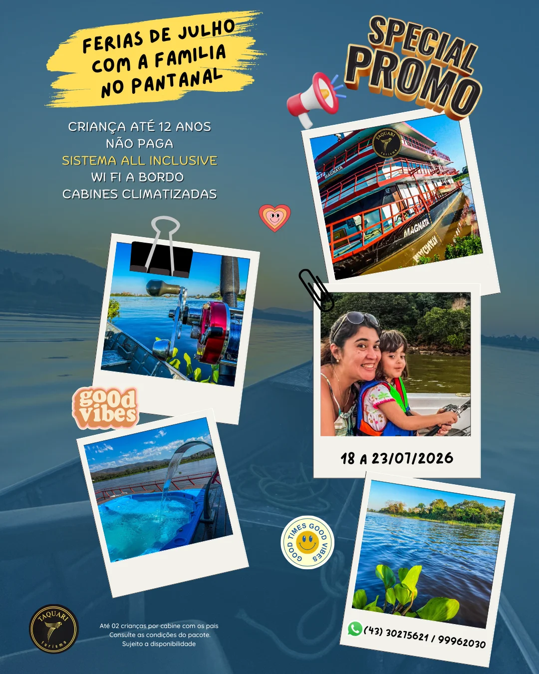 Capa pacote barco hotel Magnata