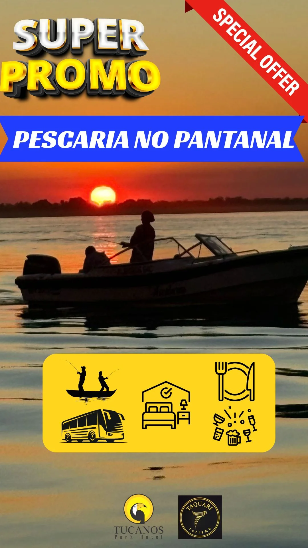Image promoção pescaria no pantanal